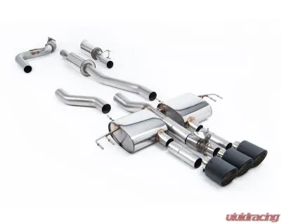 Milltek Resonated Catback Exhaust System for Honda Acura Integra Type S DE5 2023-2026, Carbon Fiber Trims - SSXHO314