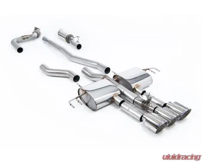 Milltek Catback Exhaust System for Honda Acura Integra Type S DE5 2023-2026, 3 x GT-115 Trims - SSXHO315