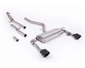 Milltek Non-Resonated Catback Exhaust for Hyundai Kia Kona N 2.0L Turbo 2022-2026, GT-139 Cerakote Black Tips