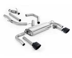 Milltek Non Resonated Valved Catback Exhaust with GT-139 Cerakote Black Trims for 2021-2026 Hyundai Kia Elantra N 2.0L Turbo 275hp Non-OPF GPF Models