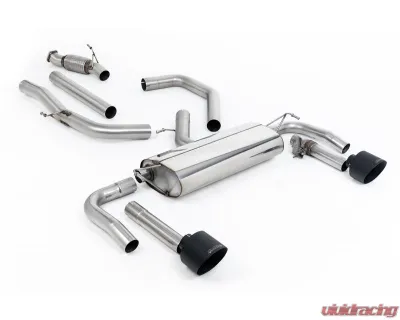 Milltek Non Resonated Valved Catback Exhaust with GT-139 Cerakote Black Trims for 2021-2026 Hyundai Kia Elantra N 2.0L Turbo 275hp Non-OPF GPF Models - SSXHY192