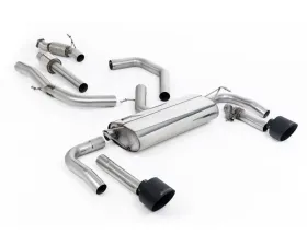 Milltek Resonated Valved Catback Exhaust with GT-139 Cerakote Black Trims for Hyundai Kia Elantra N 2.0L Turbo 2021-2026