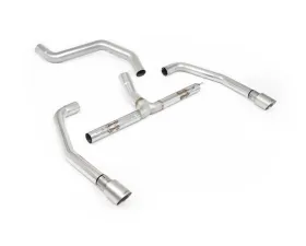 Milltek Non Resonated Catback Exhaust System for Ineos Quartermaster 3.0 B57 Diesel & B58 Petrol 2024-2026, Brushed Titanium Tips