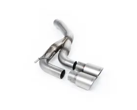 Milltek Rear Silencer with Twin GT-90 Brushed Titanium Trims for Land Rover Defender D200 D250 D300 2019-2026