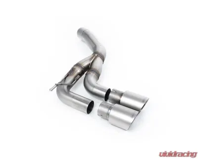 Milltek Rear Silencer with Twin GT-90 Brushed Titanium Trims for Land Rover Defender D200 D250 D300 2019-2026 - SSXLR165