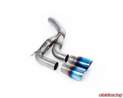 Milltek Rear Silencer with Twin GT-90 Burnt Blue Titanium Trims for Land Rover Defender D200 D250 D300 2019-2026 - SSXLR166