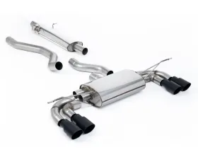 Milltek Catback Exhaust System with GT-90 Cerakote Black Trims for Land Rover Defender 130 3.0 I6 P400 OPF 2023-2026