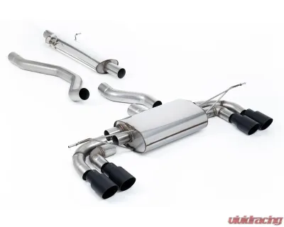 Milltek Catback Exhaust System with GT-90 Cerakote Black Trims for Land Rover Defender 130 3.0 I6 P400 OPF 2023-2026 - SSXLR205