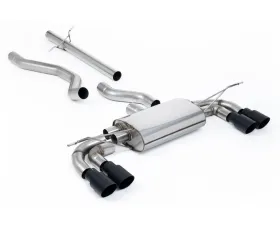 Milltek Non Resonated Catback Exhaust System with GT-90 Cerakote Black Trims for Land Rover Range Rover Defender 130 3.0 I6 P400 OPF 2023-2026