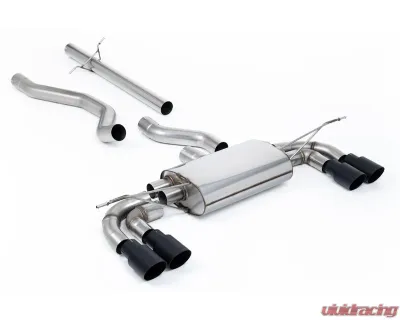 Milltek Non Resonated Catback Exhaust System with GT-90 Cerakote Black Trims for Land Rover Range Rover Defender 130 3.0 I6 P400 OPF 2023-2026 - SSXLR210