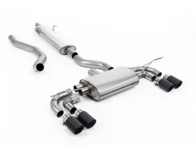 Milltek Resonated Catback Exhaust System with JET-90 Carbon Trims for Land Rover Defender 130 2023-2026