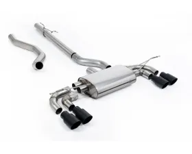 Milltek Non Resonated Catback Exhaust System with GT-90 Black Trims for Land Rover Defender 130 2023-2026