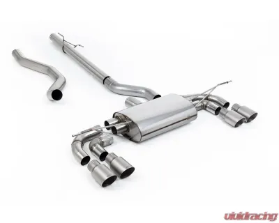 Milltek Non Resonated Catback Exhaust System with GT-90 Titanium Trims for Land Rover Defender 130 2023-2026 - SSXLR221