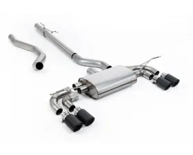 Milltek Non Resonated Catback Exhaust System with JET-90 Carbon Trims for Land Rover Defender 130 2023-2026
