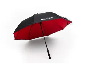 Milltek POS and Branding Umbrella, Red and Black, SSXMKT166, Durable Material