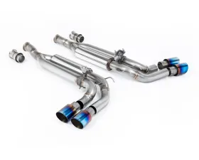 Milltek Valved Catback Exhaust with Burnt Blue Titanium GT-90 Trims for Mercedes G-Class G63 W463 2019-2026