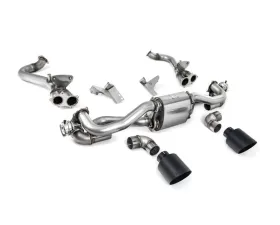 Milltek Catback Exhaust with Secondary Cat Bypass Cerakote Black Trims for Porsche Boxster Cayman 718 GTS 4.0 OPF 2020-2026