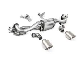Milltek Catback Exhaust System with Brushed Titanium GT-115 Trims for Porsche Boxster | Cayman 718 GTS 4.0 OPF | GPF Equipped Cars 2020-2026