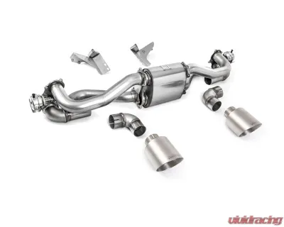 Milltek Catback Exhaust System with Brushed Titanium GT-115 Trims for Porsche Boxster | Cayman 718 GTS 4.0 OPF | GPF Equipped Cars 2020-2026 - SSXPO191