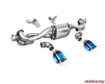Milltek Catback Exhaust with Burnt Blue Titanium GT-115 Trims for Porsche Boxster/Cayman 718 GTS 4.0 OPF 2020-2026 - SSXPO192