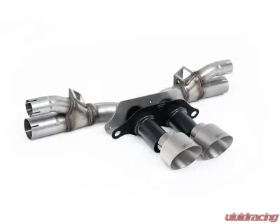 Milltek Rear Silencer Bypass with GT-100 Brushed Titanium Trims for Porsche 911 991.2 GT3/GT3 RS 2018-2020 - SSXPO197