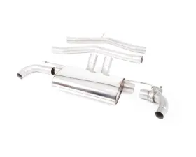 Milltek Resonated Axleback Exhaust with GT-115 Cerakote Black Trims for Toyota Supra A90 3.0 Turbo 2019-2026