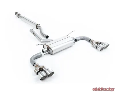 Milltek TRD Rear Diffuser Resonated Secondary Catback Quad Outlet System for Toyota GR86 2022-2026 - SSXTY163