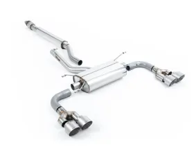 Milltek TRD Rear Diffuser Resonated Catback Quad Outlet System for Toyota GR86 2022-2026