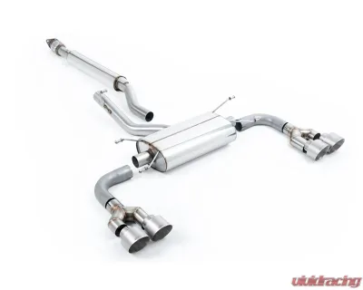 Milltek TRD Rear Diffuser Resonated Catback Quad Outlet System for Toyota GR86 2022-2026 - SSXTY164