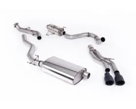 Milltek Resonated Catback Exhaust for 2024-2026 Toyota Tacoma 2.4L Turbo Hybrid, 5ft/6ft Bed, 2 x GT-100 Cerakote Black Tips