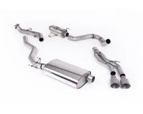 Milltek Resonated Catback Exhaust System for 2024-2026 Toyota Tacoma 2.4L Turbo Hybrid Crew Cab 5ft Bed | Extended Cab 6ft Bed with 2 x GT-100 Brushed Titanium Tips