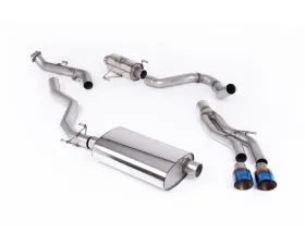 Milltek Resonated Catback Exhaust with 2 x GT-100 Burnt Blue Titanium Tips for 2024-2026 Toyota Tacoma 2.4L Turbo Hybrid Crew Cab 5ft Bed and Extended Cab 6ft Bed