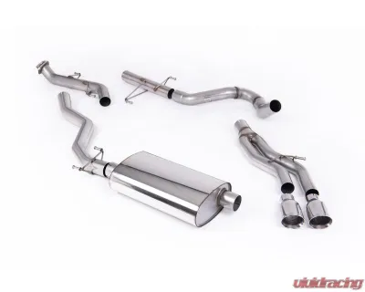 Milltek Non-Resonated Catback Exhaust Toyota Tacoma 2.4L Turbo Hybrid 2024-2026, 5ft & 6ft Beds, 2 x GT-100 Tips - SSXTY217