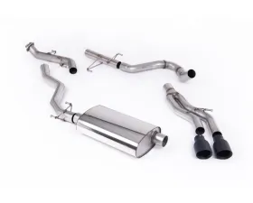 Milltek Non-Resonated Catback Exhaust for 2024-2026 Toyota Tacoma 2.4L Turbo Hybrid, 5ft/6ft Bed, 2 x GT-100 Cerakote Black Titanium Tips