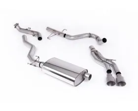 Milltek Non-Resonated Catback Exhaust for 2024-2026 Toyota Tacoma 2.4L Turbo Hybrid Crew Cab 5ft Bed, Extended Cab 6ft Bed, 2 x GT-100 Brushed Titanium Tips