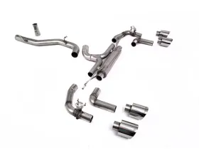 Milltek 80mm Race System Catback Exhaust with Polished GT-115 Trims for 2021-2024 Volkswagen Golf Mk8 R 2.0 TSI