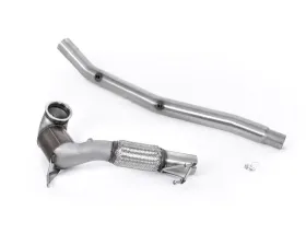 Milltek Large-Bore Downpipe and Hi-Flow Sports Pipe for Audi S3 2.0TFSI, VW Golf Mk8 R 2022-2024