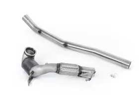 Milltek Large-Bore Downpipe and Hi-Flow Sports Pipe Race Version for Audi S3 2.0TFSI, VW Golf Mk8 R 2022-2024