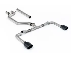 Milltek 80mm Race System Catback Exhaust with Cerakote Black GT-115 Trims for Volkswagen Golf Mk8 GTi 2020-2024