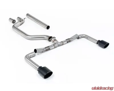 Milltek 80mm Race System Catback Exhaust with Cerakote Black GT-115 Trims for Volkswagen Golf Mk8 GTi 2020-2024 - SSXVW758