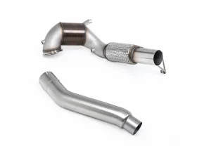 Milltek 94mm Large Bore Downpipe Race Pipe for Volkswagen Golf Mk8 GTi 2021-2024