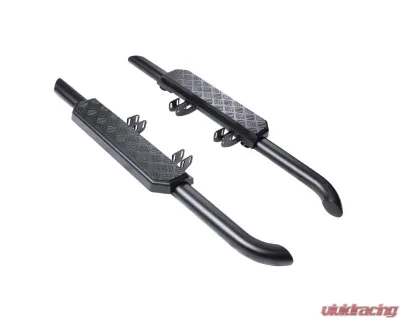 Milltek Chequer Plate Black Shadow Side Steps for Land Rover Defender 90 L663 2020+ - URBLR016