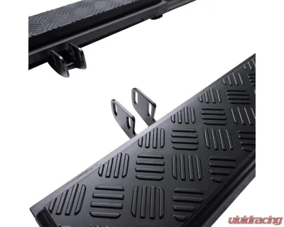 Milltek Chequer Plate Black Shadow Side Steps for Land Rover Defender 110 L663 2020+ - URBLR018