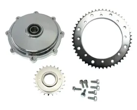HardDrive Chrome Crush Chain Conversions Kit Harley Davidson FLH | FLT 2009-2016