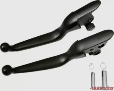 HardDrive Smooth Lever Set Matte Black Harley Davidson ST 2018-2020 - 053579