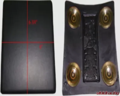 HardDrive Bar Hop Pillion Pad 6"x6 3/4" 4 Suction Cups - 180140