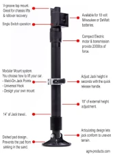 AGM Products Electric ATV/UTV Jack Assembly 2,000 Lb Capacity DeWalt Battery Powered                                     - AGM-EJA-2010-D - Image 5