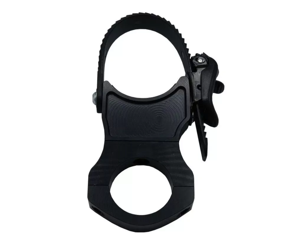 AGM Products Quick Clamp Bolt On Chassis Mount Electric/Manual Jack 1.75 Inch Diameter Tube Mount Black - AGM-EJA-2043