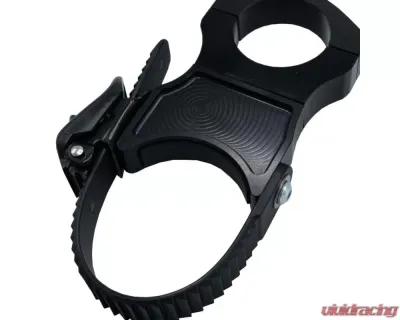 AGM Products Quick Clamp Bolt On Chassis Mount Electric/Manual Jack 1.875 Inch Diameter Tube Mount Black - AGM-EJA-2045