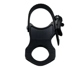 AGM Products Quick Clamp Bolt On Chassis Mount Electric/Manual Jack 2.0 Inch Diameter Tube Mount Black